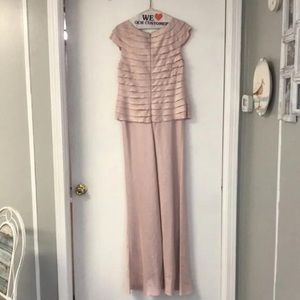 Beautiful long formal dress with textured detail